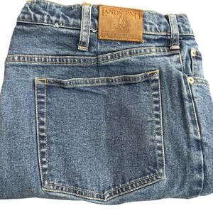Lands End Mens Jeans 46 (40x29) Blue Denim Classic Fit Straight Leg Pants